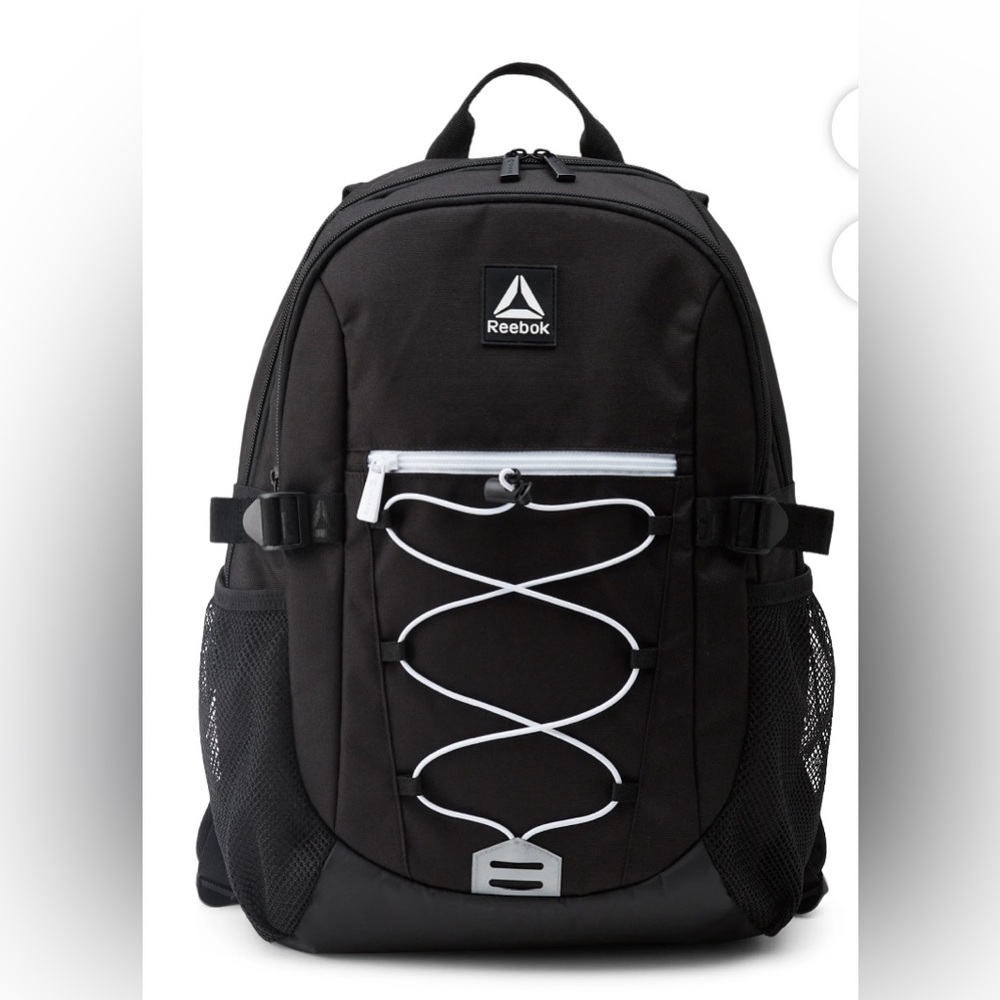 Reebok Bristol Backpack for Men with 13" Laptop Sleeve, Black